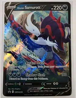 Holo Hisuian Samurott V SWSH239 Sword & Shield Promo Pokemon TCG - Image 1