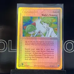 Wally’s Training 89/100 - EX Sandstorm Reverse Holo Trainer Pokemon - Image 2