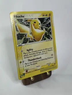 Pikachu 012/165 EX Sandstorm Holo - Damaged Water Stain - 2003 Pokemon Card - Image 3