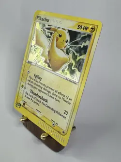 Pikachu 012/165 EX Sandstorm Holo - Damaged Water Stain - 2003 Pokemon Card - Image 4