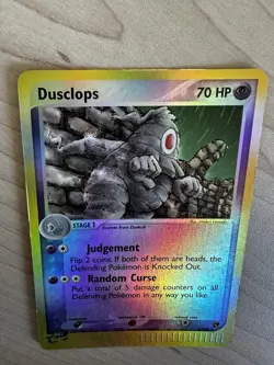 Pokemon TCG Dusclops EX Sandstorm 4/100 Reverse Holo Rare MP - Image 4