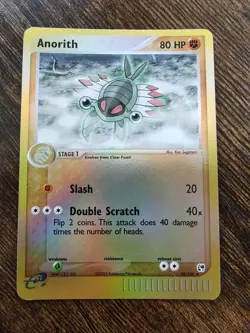Pokemon Anorith 28/100 EX Sandstorm Reverse Holo Rare NM - Image 2