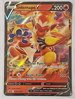 INFERNAPE V SWSH252 SWORD & SHIELD POKEMON (PROMO ULTRA RARE, NM) - Image 1