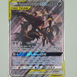 JUMBO Oversized Umbreon & Darkrai GX Tag Team Black Star Promo SM241 Pokemon NM - Image 1