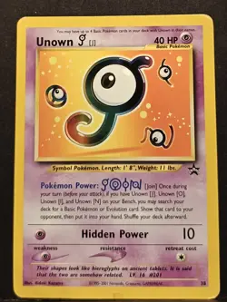 Pokemon TCG Unown [J] #38 - Black Star Promo - Image 1