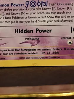 Pokemon TCG Unown [J] #38 - Black Star Promo - Image 2
