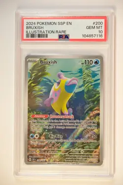 2024 POKEMON SSP EN-SURGING SPARKS ILLUSTRATION RARE #200 BRUXISH PSA 10 - Image 1