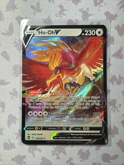 Ho-oh V 140/195 SWSH Silver Tempest Ultra Rare Pokemon NM - Image 1
