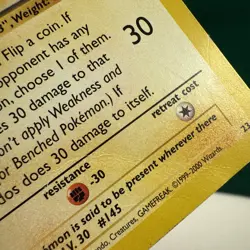 Zapdos 23 WoTC Promo HP/DMG Pokemon Fast Ship - Image 3