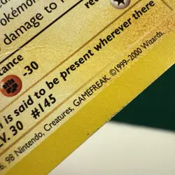 Zapdos 23 WoTC Promo HP/DMG Pokemon Fast Ship - Image 4