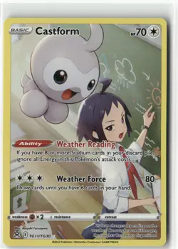 Castform, Pokemon SWSH11: Lost Origin Trainer Gallery Ultra Rare, TG11/TG30 NM - Image 1