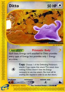 Heavily Played Ditto - 51/144 - Common Pokemon Skyridge - Image 1