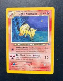 Light Ninetales 50/105 - Neo Destiny - Vintage Pokemon - Image 1