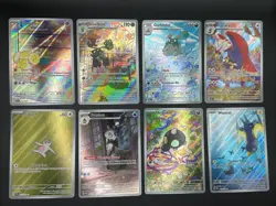Pokemon Illustration Rare Lot X8 Surging Sparks Twilight Mega Paradox S&V Mint - Image 1