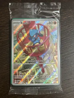 Pokemon Riolu 010 ETB Black Star Promo Mega Evolution Sealed - Image 1