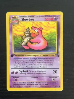 Pokemon TCG | Slowbro 43/62 | Fossil 1st Edition | MP+ - Image 1