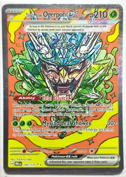 Teal Mask Ogerpon ex SIR 145/131 Sv: Prismatic Evolutions Pokemon TCG - Image 1