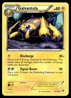 Galvantula Plasma Storm 51/135 MP Pokemon TCG | Buy 10 Get 10 Free - Image 1