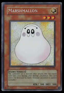 Yugioh Marshmallon PP01-EN003 Secret Rare NM - Image 1