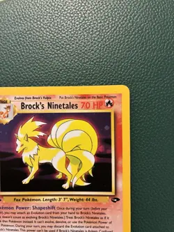 First Edition Brock's Ninetales Holo Rare Card Gym Challenge 3/132 Pokemon TCG - Image 5