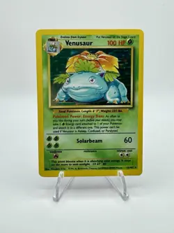 Pokemon TCG Venusaur Base Set Holo Unlimited Rare Card 15/102 NM - Image 1