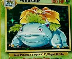 Pokemon TCG Venusaur Base Set Holo Unlimited Rare Card 15/102 NM - Image 2
