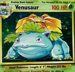 Pokemon TCG Venusaur Base Set Holo Unlimited Rare Card 15/102 NM - Image 3
