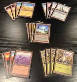 MTG Mirage Basic Land set, 20 cards - all art included - Image 1
