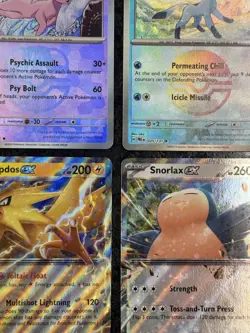 Pokemon Espeon - Glaceon - Snorlax Ex - Zapdos Ex Cards (Set of 4) - Image 5