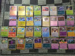 32 Pokemon TCG Card Lot - All Holo And Reverse Holo, Common + Uncommon + Rare - Image 1