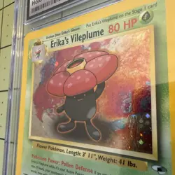 CGC 10 GEM MINT Erika's Vileplume 2000 Gym Heroes 5/132 Holo Pokemon Card NICE - Image 3
