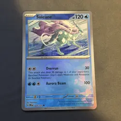 Pokemon TCG Suicune Masterball Reverse Holo Prismatic Card Evolutions 024/131 - Image 1