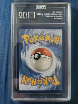 Pokemon TCG Surging Sparks Pikachu EX Full Art Card 219/191 Tag 10 Gem Mint - Image 2