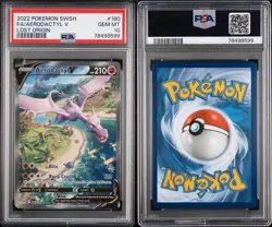 PSA 10 Aerodactyl V 180/196 Pokemon Card Lost Origin Alt Art SIR Gem Mint - Image 1