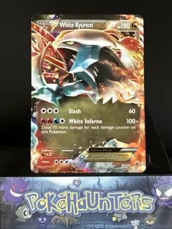 Pokemon Card White Kyurem EX 96/135 Plasma Storm Holo Ultra Rare NM - Image 1