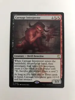 Carnage Interpreter MTG Magic the Gathering Card NM Near Mint CLU - Image 1