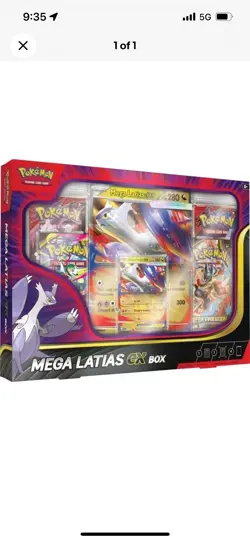 Mega Latias EX Box New Sealed Pokemon Trading Card Game TCG - Image 1