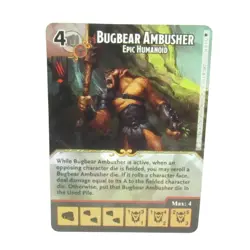 Dice Masters Faerun Under Siege BUGBEAR Epic Humanoid Super Rare SR Card w/1 Die - Image 2