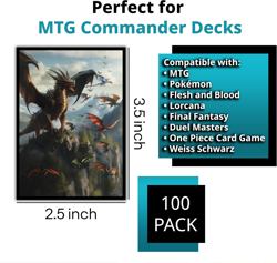 Unstoppable Relentless Dragon Game Card Sleeves 102 Pack - Compatible with MTG a - Image 4