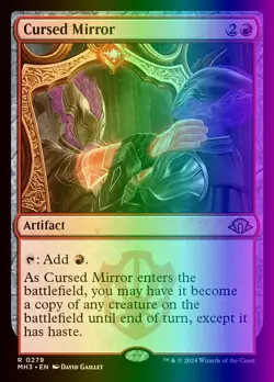 MTG Magic the Gathering Cursed Mirror (279/703) Modern Horizons 3 NM FOIL - Image 1