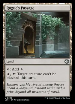 MTG Rogue's Passage (349/401) The Lost Caverns of Ixalan Commander LP - Image 1