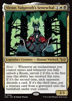 MTG Victor, Valgavoth's Seneschal (238/469) Duskmourn House of Horror NM - Image 1