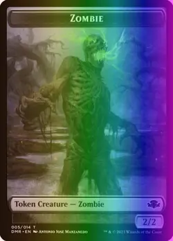 MTG Token - Zombie // Sheep (5/520) Dominaria Remastered LP FOIL - Image 1