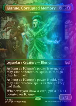 MTG Kianne, Corrupted Memory (2/402) Duskmourn House of Horror Commander NM FOIL - Image 1
