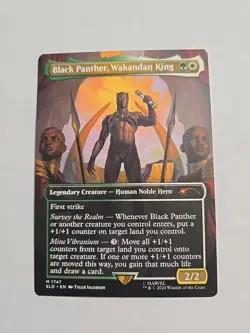 Black Panther Wakandan King (Secret Lair version) x1 - MTG ENGLISH Rare - Image 3