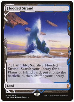 FLOODED STRAND ZENDIKAR RISING MTG MAGIC THE GATHERING NEAR MINT - Image 1