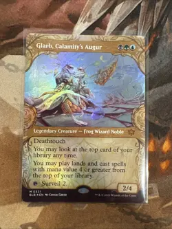 MTG Magic the Gathering Glarb, Calamity's Augur (331/427) Bloomburrow LP FOIL - Image 1