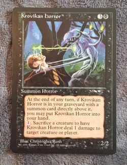 MTG Alliances Krovikan Horror - Rare - NM - Image 1