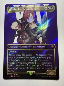 G'raha Tia, Scion Reborn (Borderless) (Surge Foil) Commander: Final Fantasy Foil - Image 1