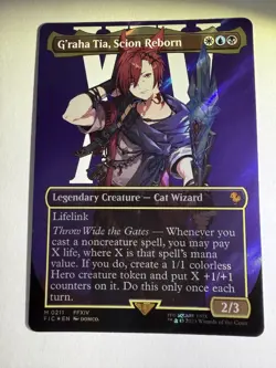 G'raha Tia, Scion Reborn (Borderless) (Surge Foil) Commander: Final Fantasy Foil - Image 3